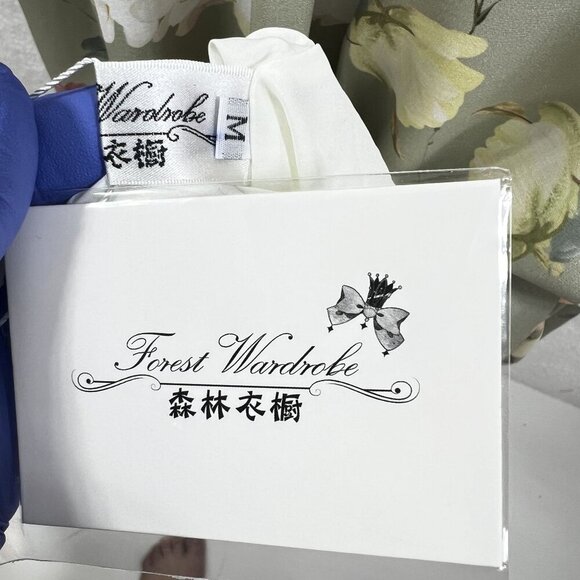 Forest Wardrobe NWT Womens M Floral Halter Midi Dress Ruffle Corset Back Retro - Picture 13 of 16